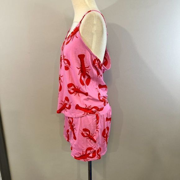 NWOT SHADY LADY Print Short Pajamas in Red Print (S/M) - Picture 3 of 9